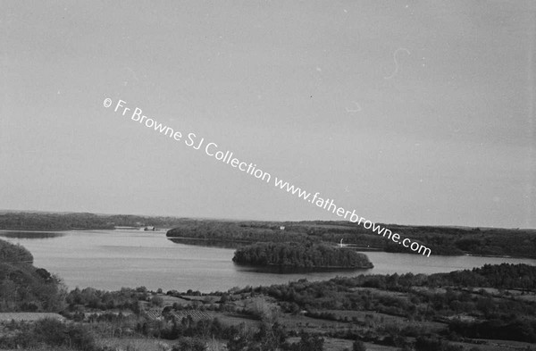 LOUGH KEY FROM ROCK OF DOON LOOKING TOWARDS ROCKINGHAM SOUTH EAST  5CM